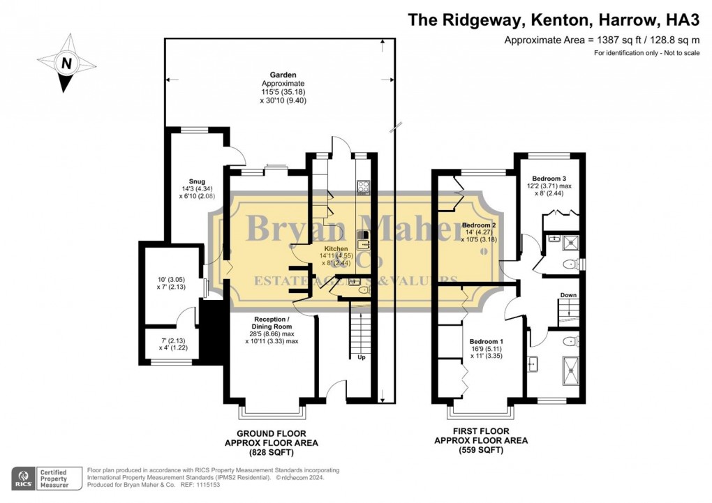 Floorplan for The Ridgeway, Kenton, Harrow