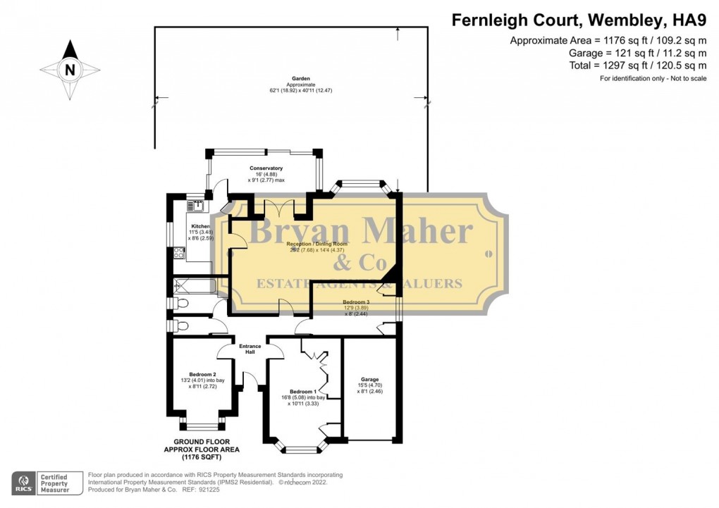 Floorplan for Fernleigh Court, Wembley