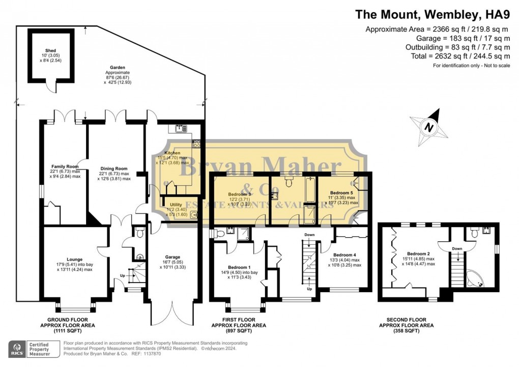 Floorplan for The Mount, Wembley Park