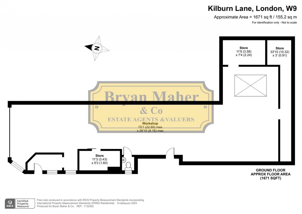 Floorplan for Kilburn Lane, London