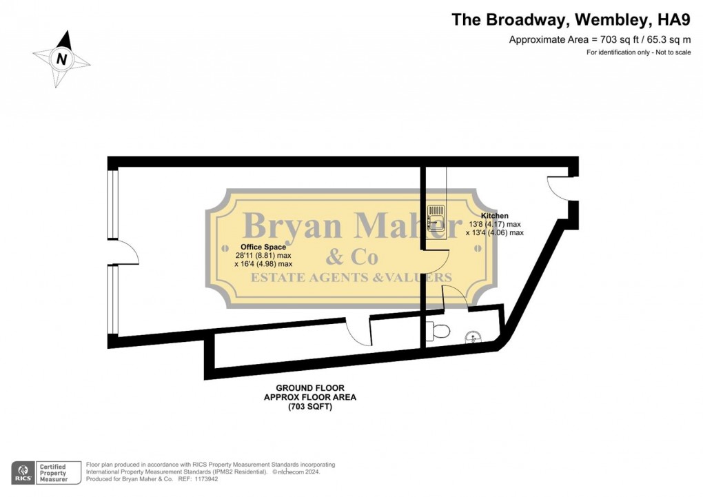 Floorplan for The Broadway, Wembley