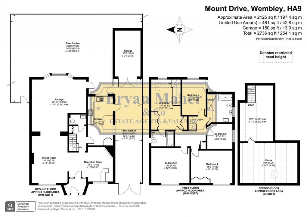 Floorplan for Mount Drive, Wembley Park