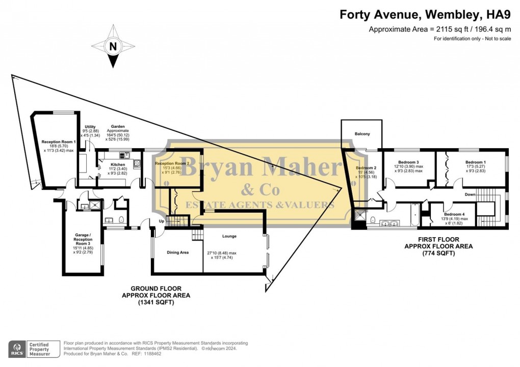 Floorplan for Forty Avenue, Wembley Park