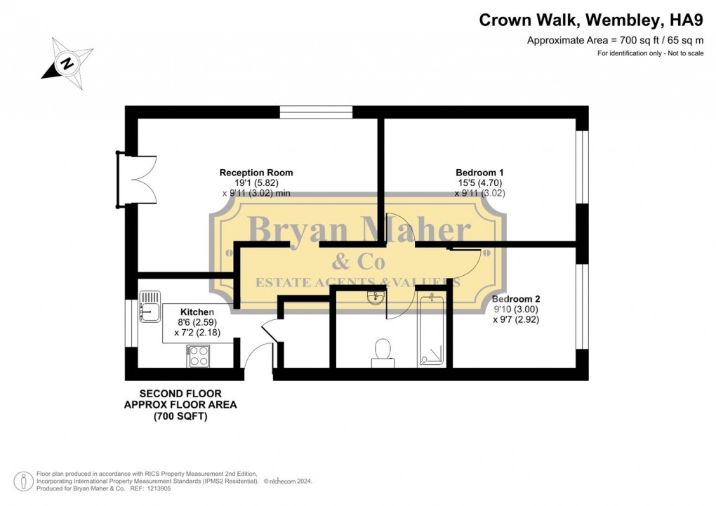 Floorplan for Crown Walk, Wembley Park